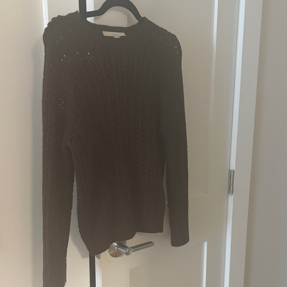 LOFT Sweaters - LOFT Dark Brown Crew Neck Sweater size XS